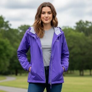 Columbia Switchback lll Light Hooded Windbreaker Sz M